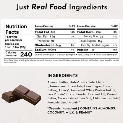 Protein Snack Bar, Just Ingredients