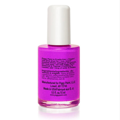 Groovy Grape - Neon Purple Shimmer Polish, 0.5oz, Piggy Paint