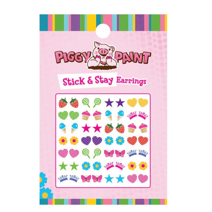 Stick & Stay Earrings, Piggy Paint