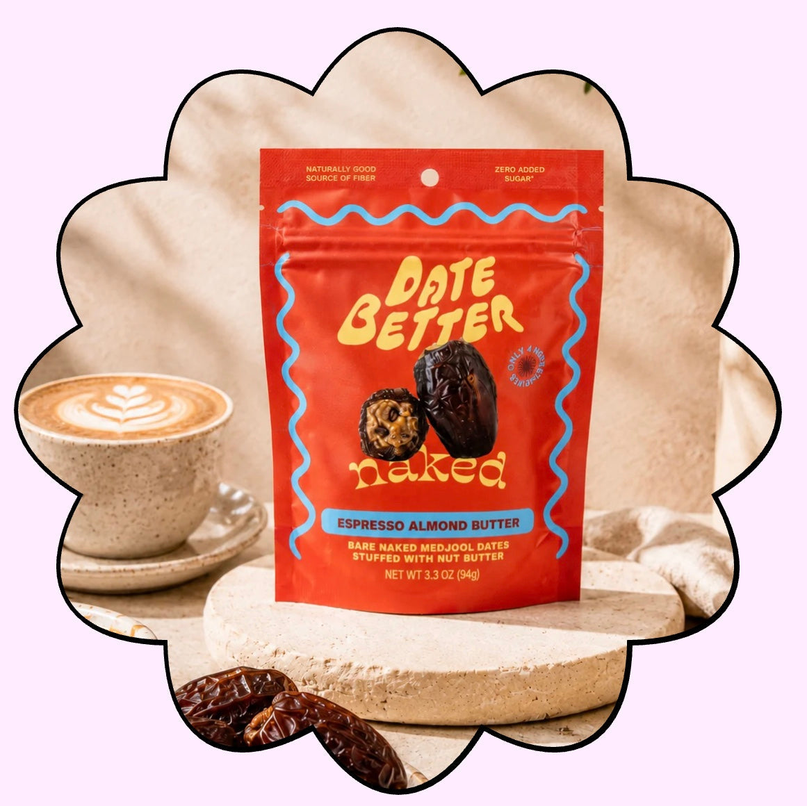 Almond Espresso Butter - Naked Dates, Date Better Snacks