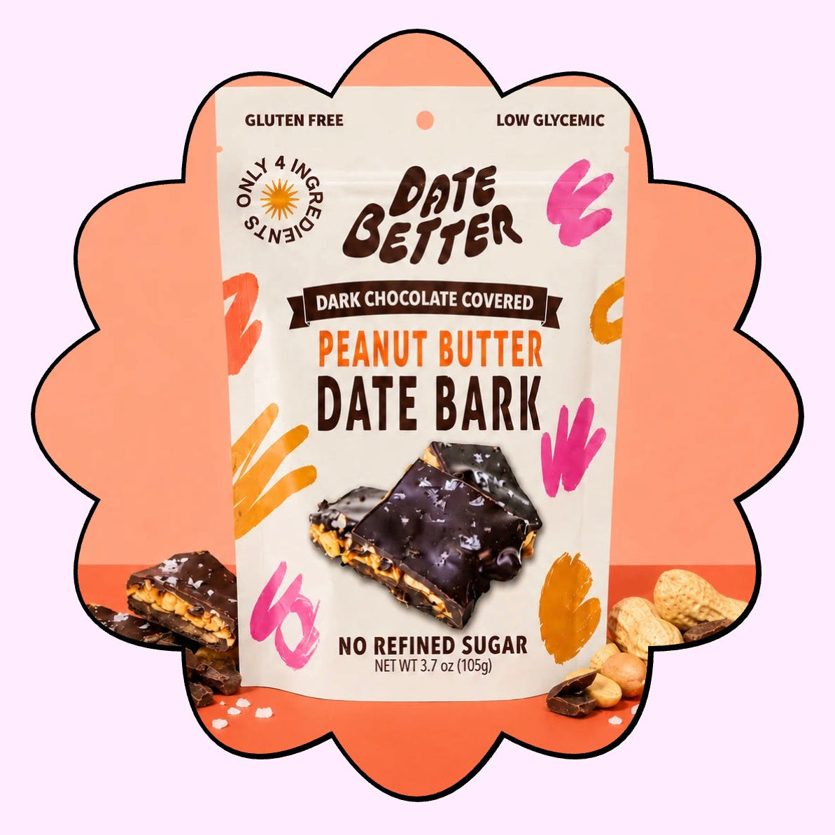 Peanut Date Bark, Date Better Snacks