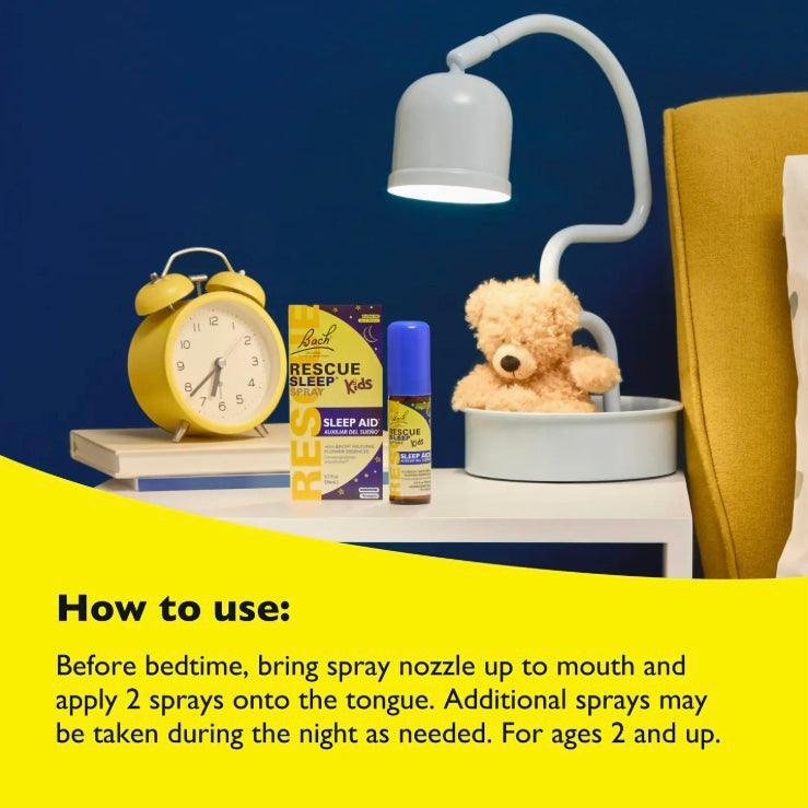 Rescue Sleep Spray, Kids, Melatonin-Free, 20mL, Bach