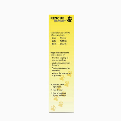 Rescue Remedy Pet Dropper, Natural Stress Relief for Pets, Bach