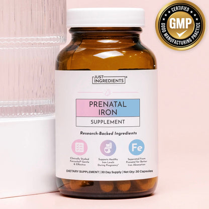 Prenatal Iron, 30 Capsules, Just Ingredients