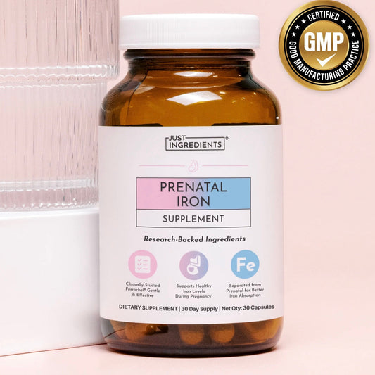 Prenatal Iron, 30 Capsules, Just Ingredients