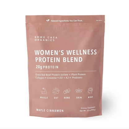 Women's Wellness Protein Blend - Maple Cinnamon, 25 Servings, Rowe Casa
