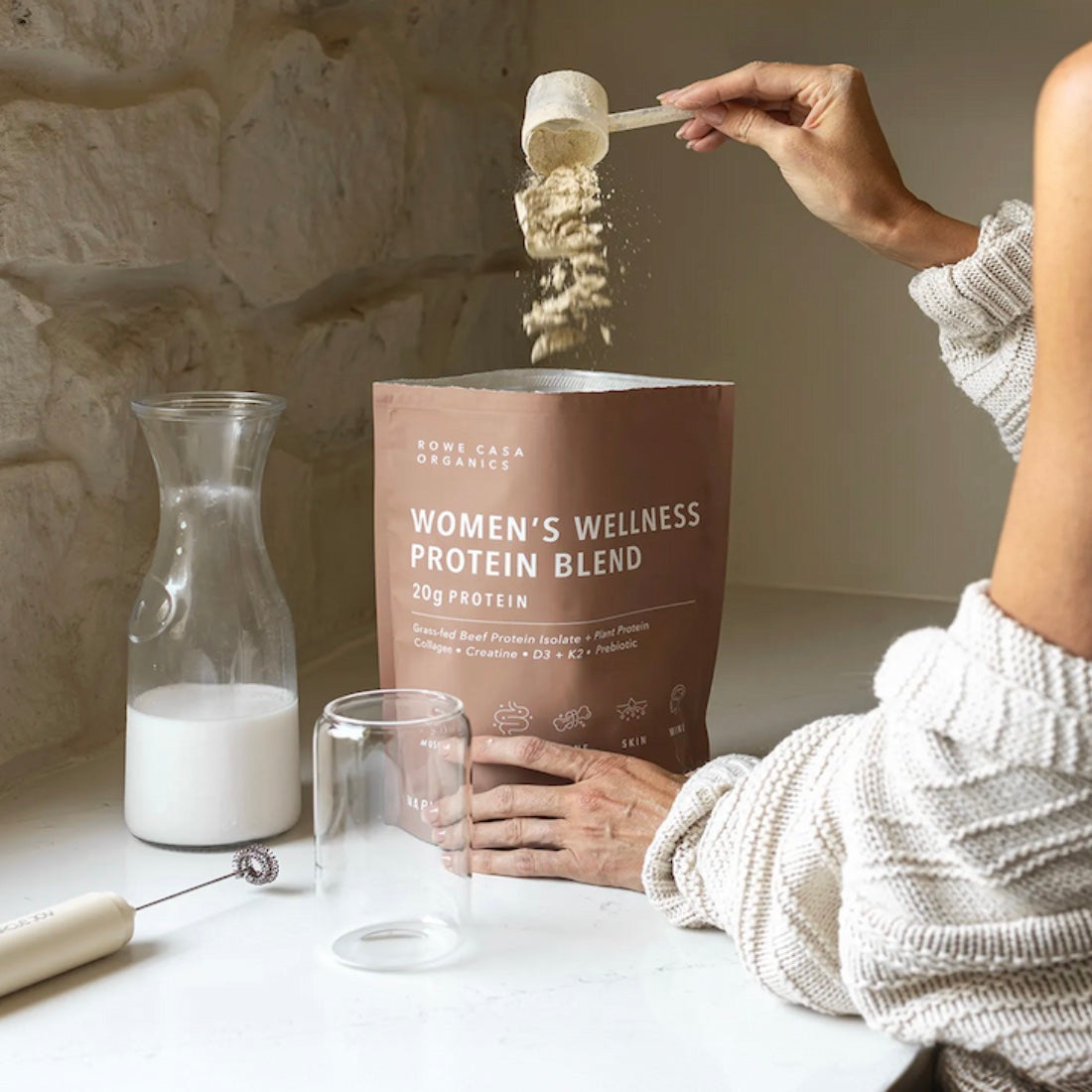 Women's Wellness Protein Blend - Maple Cinnamon, 25 Servings, Rowe Casa