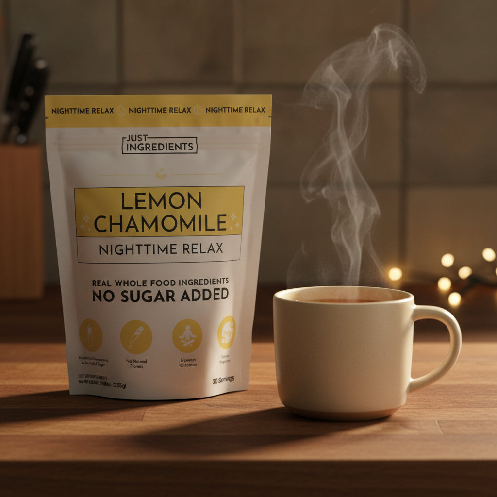 Lemon Chamomile Nighttime Relax, 30 Servings, Just Ingredients