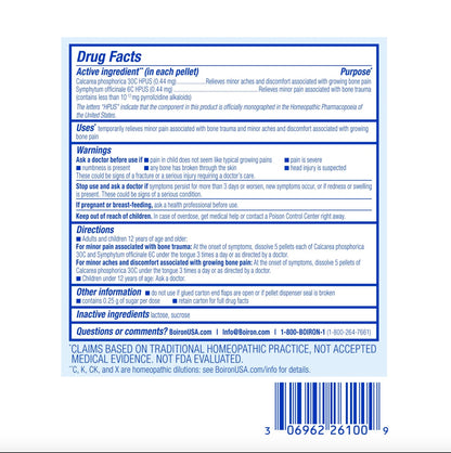 Bone Pain Relief Kit, Homeopathic Medicine for Minor Pains & Trauma, 3 Tubes, Boiron