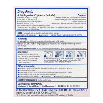 Camilia® BEDTIME Liquid Doses, 30 Single Liquid Doses, Boiron