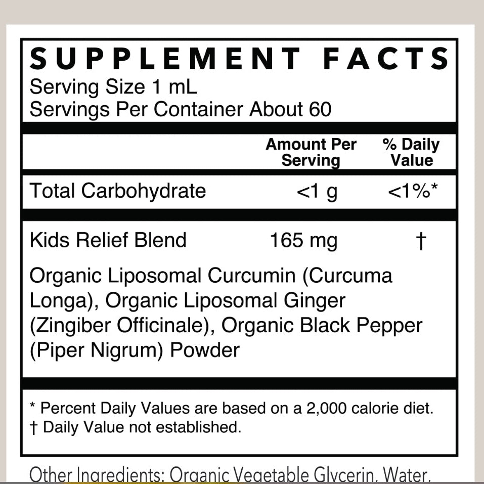 Kids Relief Herbal Tincture (PreviouslyChildren's Relief), 2oz, Rowe Casa Organics