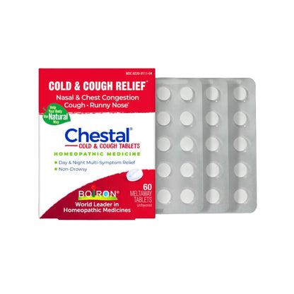 Chestal® Cold & Cough Meltaway Tablets, 60 Tablets, Boiron
