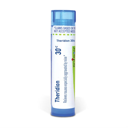 Theridion, Homeopathic Medicine to Relieve Nausea Especially Aggravated by Noise, Boiron, 80 Pills (Pill Size #40)
