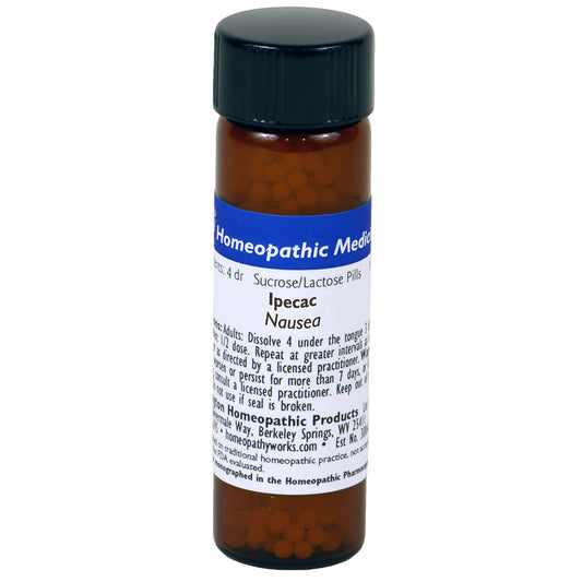 Ipecacuanha 30C, 200C, Homeopathic Medicine for Nausea, WHP, 900 Count