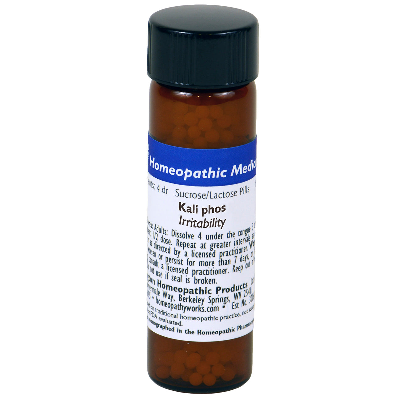 Kali Phosphoricum 30C, 200C, Homeopathic Medicine for Irritability, WHP, 900 Count