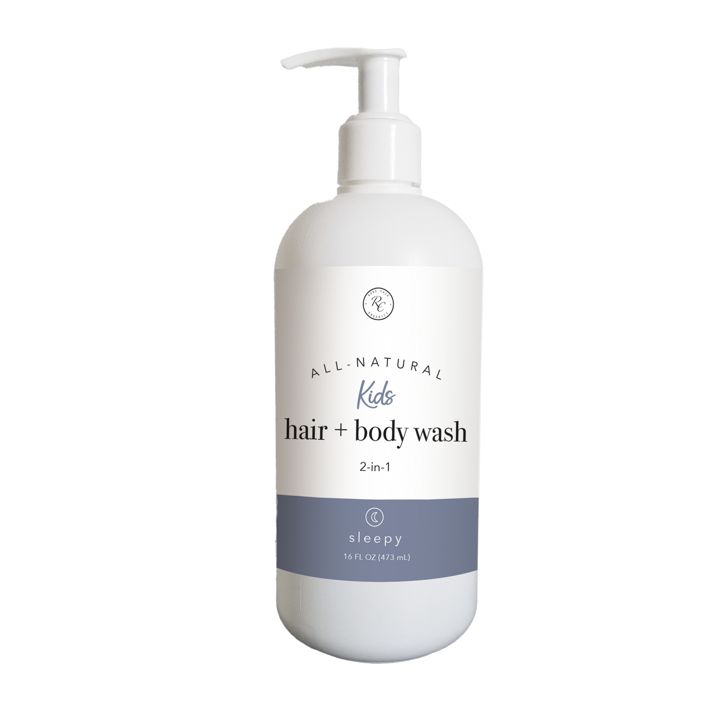 Kids Hair + Body Wash, 2-in-1, Sleepy, 16oz, Rowe Casa Organics