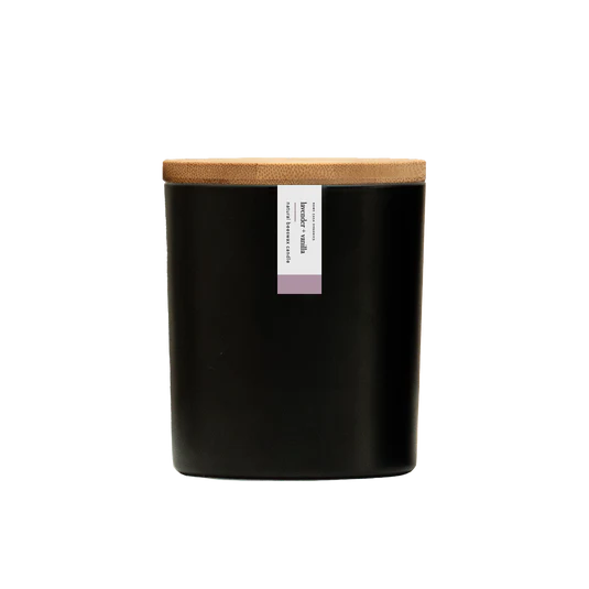 Lavender + Vanilla Beeswax Candle, 8.75 oz, Rowe Casa Organics