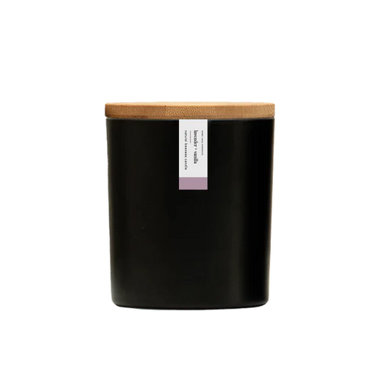 Lavender + Vanilla Beeswax Candle, 8.75 oz, Rowe Casa Organics