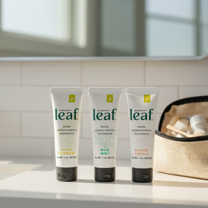 Travel Size Leaf Micro Hydroxyapetite Toothpaste, 1oz, Redmond Life