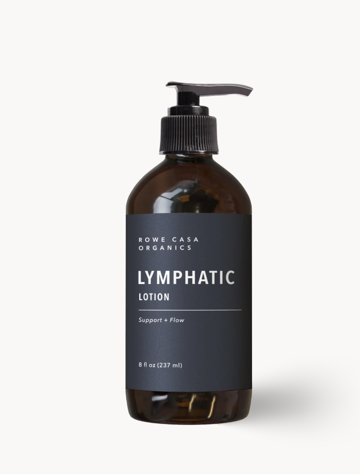 Lymphatic Lotion, Drain + Flush, 8oz, Rowe Casa Organics