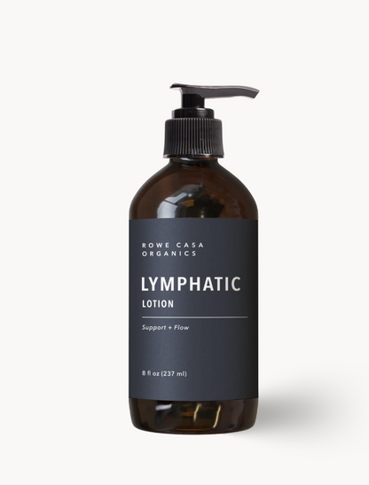 Lymphatic Lotion, Drain + Flush, 8oz, Rowe Casa Organics