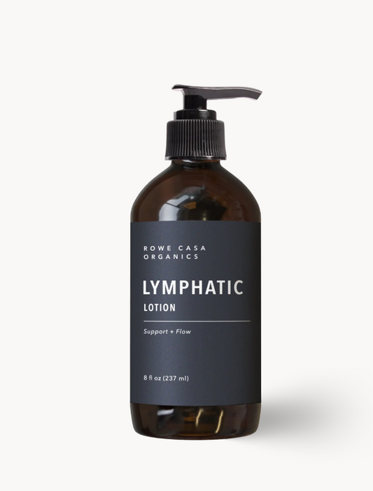 Lymphatic Lotion, Drain + Flush, 8oz, Rowe Casa Organics