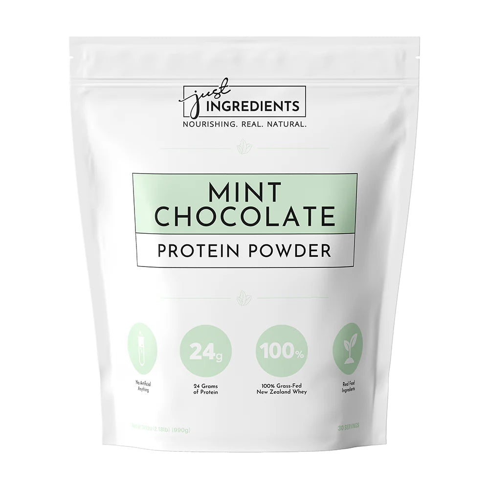 Mint Chocolate Protein Powder, 30 Servings, Just Ingredients