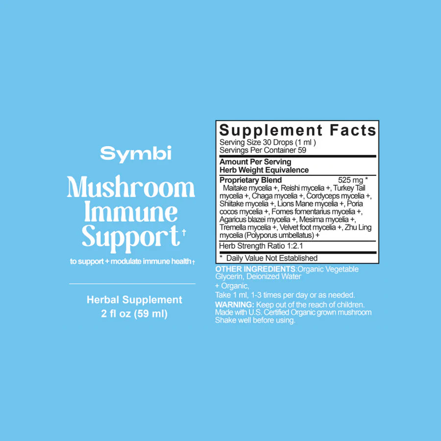 Mushroom Immune Tincture, 2oz, Symbi