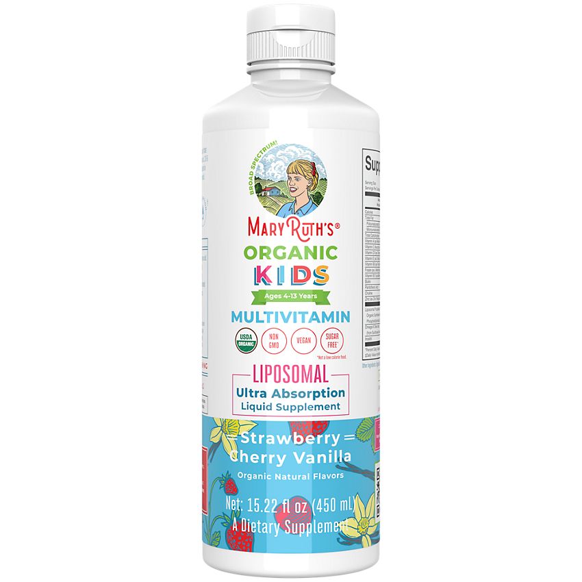 Kids Liquid Multivitamin Liposomal, Strawberry Cherry Vanilla, 15.22 fl oz, Mary Ruth's