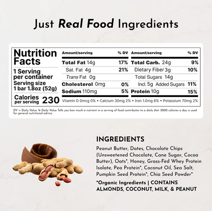Protein Snack Bar, Just Ingredients