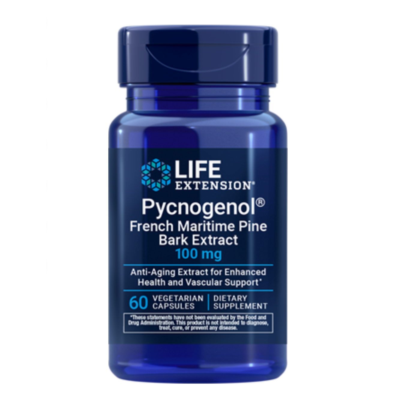 Pycnogenol® - French Maritime Pine Bark Extract, 100mg, 60 Capsules, Life Extension