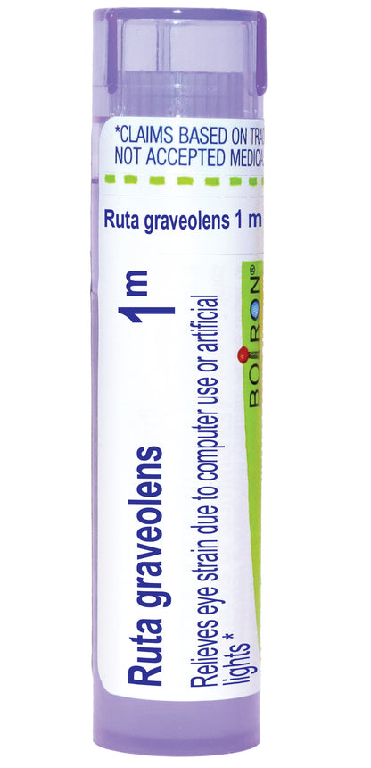 Ruta Graveolens 6C, 30C, 200CK, 1M, Homeopathic Medicine for Eye Strain Due to Computer Use or Artificial Lights, Boiron, 80 Pills (Pill Size #40)