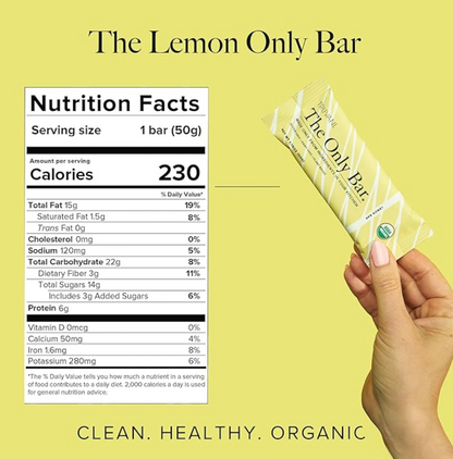 The Only Bar, Lemon Bar, Gluten Free, Dairy Free, Truvani