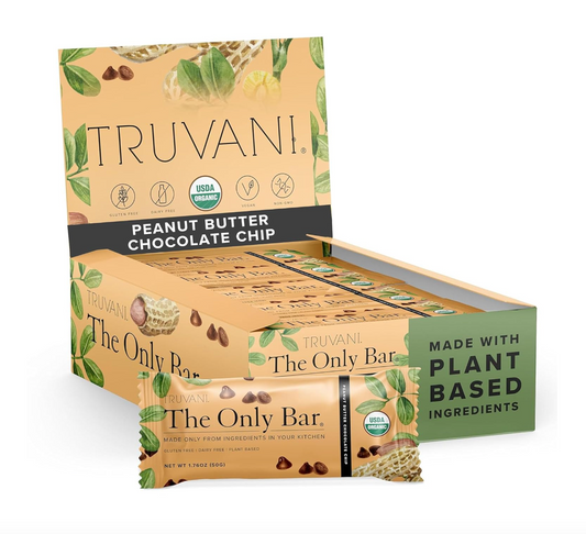 The Only Bar, Peanut Butter Chocolate Chip, Gluten Free, Dairy Free, Truvani