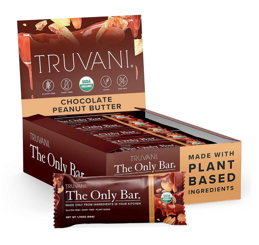 The Only Bar, Chocolate Peanut Butter, Gluten Free, Dairy Free, Truvani