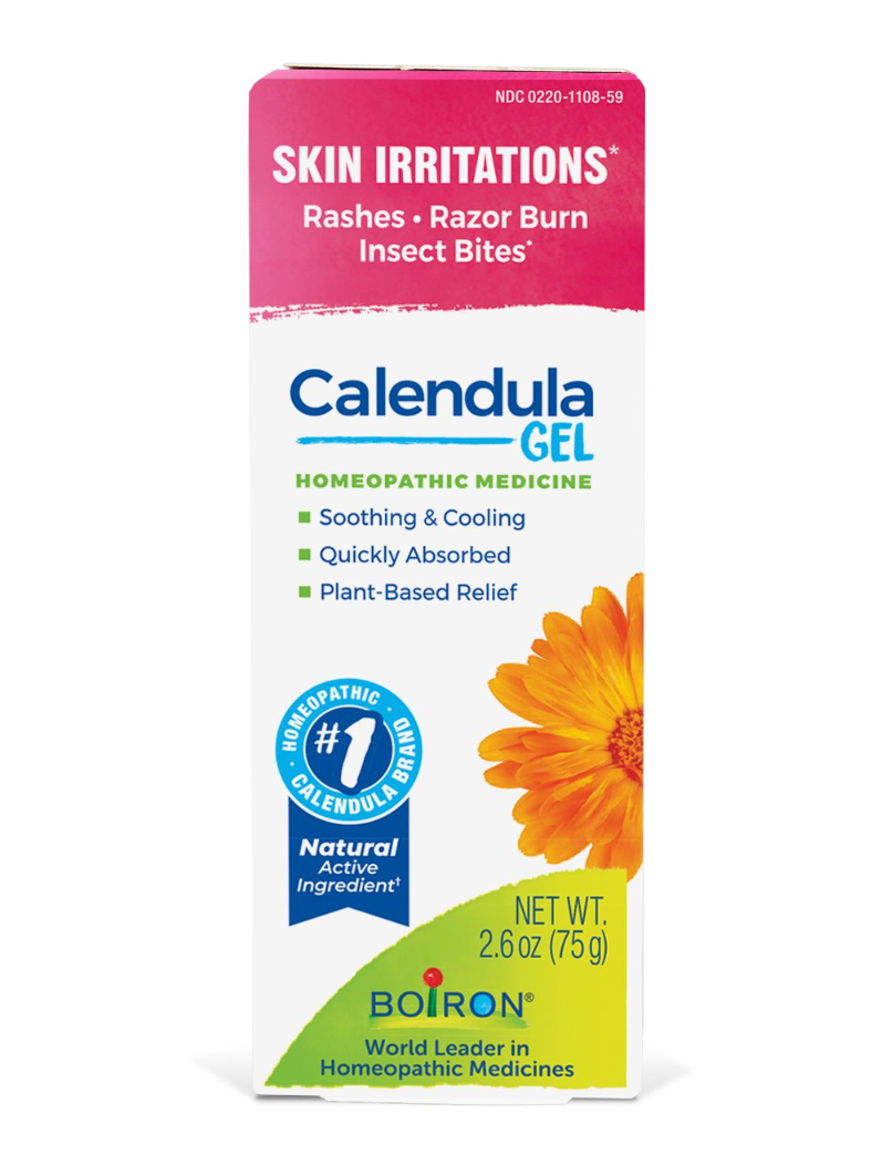 Calendula Gel 1.5 oz, 2.6 oz, Homeopathic Medicine For Skin Irritations, Boiron