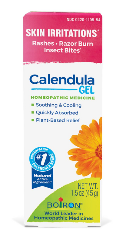 Calendula Gel 1.5 oz, 2.6 oz, Homeopathic Medicine For Skin Irritations, Boiron