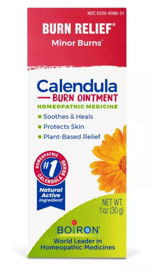 Calendula Burn 1 oz., Homeopathic Soothing Ointment for Minor Burns, Boiron