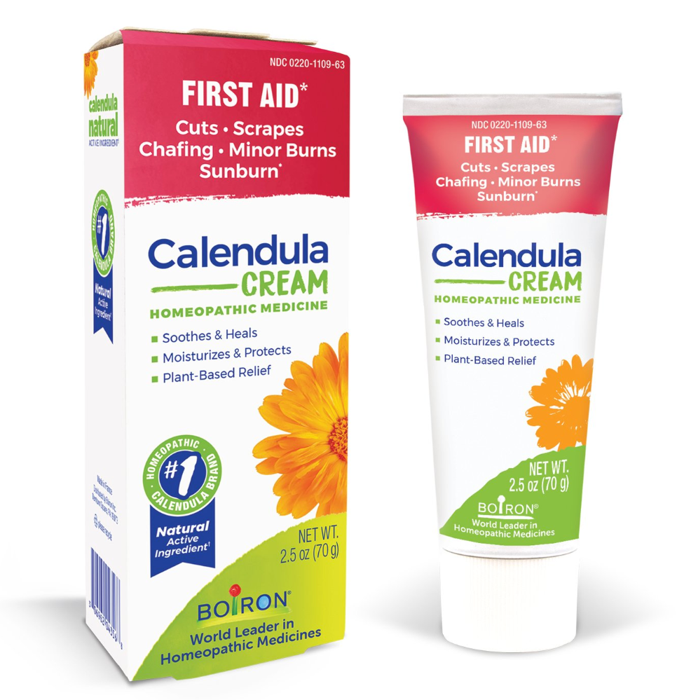 Calendula Cream 2.5 oz, Homeopathic Medicine For First Aid, Boiron