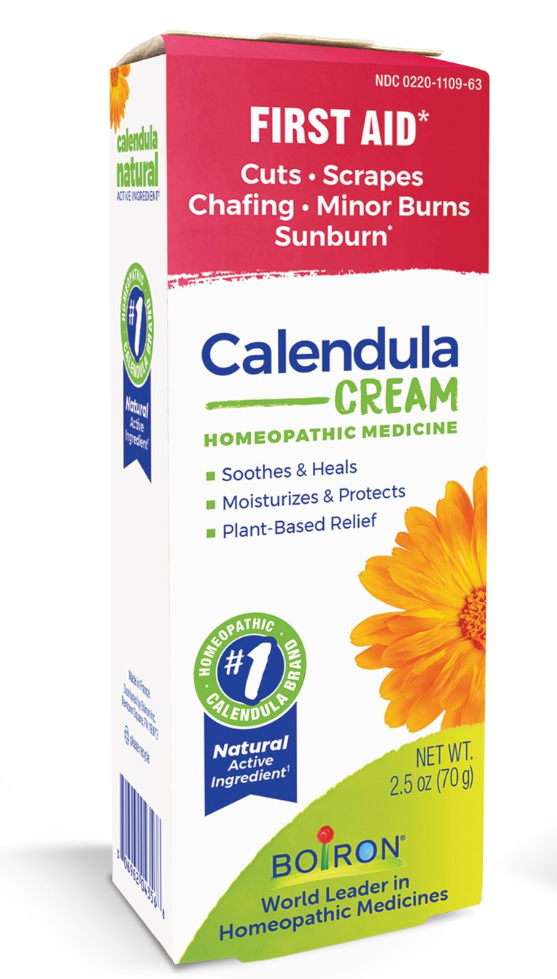 Calendula Cream 2.5 oz, Homeopathic Medicine For First Aid, Boiron