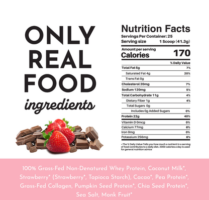 Neapolitan Protein Powder, 25 Servings, Just Ingredients