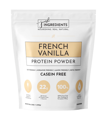 French Vanilla Protein Powder, 30 Servings, Just Ingredients