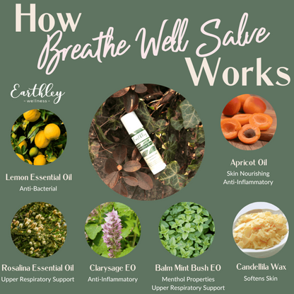 Breathe Well Salve - To Promote Clear Breathing, 0.5oz, Earthley