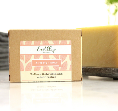 Anti-Itch Soap - For Dry Skin or Rashes from Contact with Plants, 4oz, Earthley