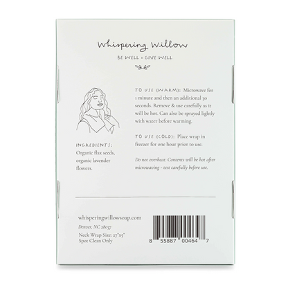 Neck Wrap - Lavender-Filled, Whispering Willow