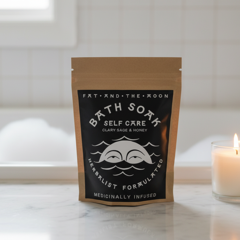 Self Care Bath Soak - Calm & Clarity, 6oz, Fat and the Moon