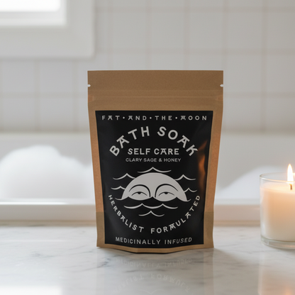 Self Care Bath Soak - Calm & Clarity, 6oz, Fat and the Moon