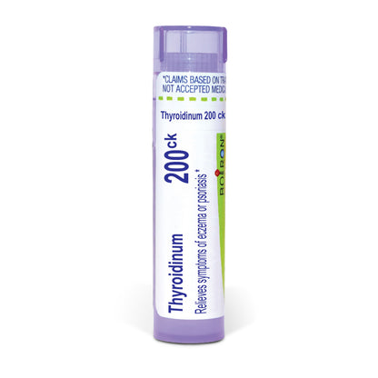 Thyroidinum, Homeopathic Medicine for Relief of Eczema or Psoriasis, Boiron, 80 Pills (Pill Size #40)