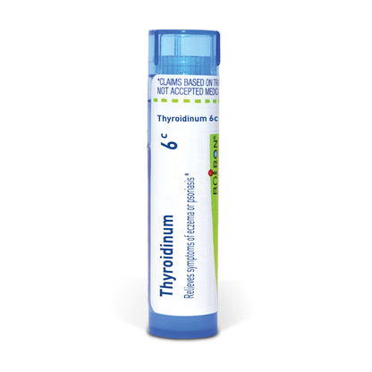 Thyroidinum, Homeopathic Medicine for Relief of Eczema or Psoriasis, Boiron, 80 Pills (Pill Size #40)