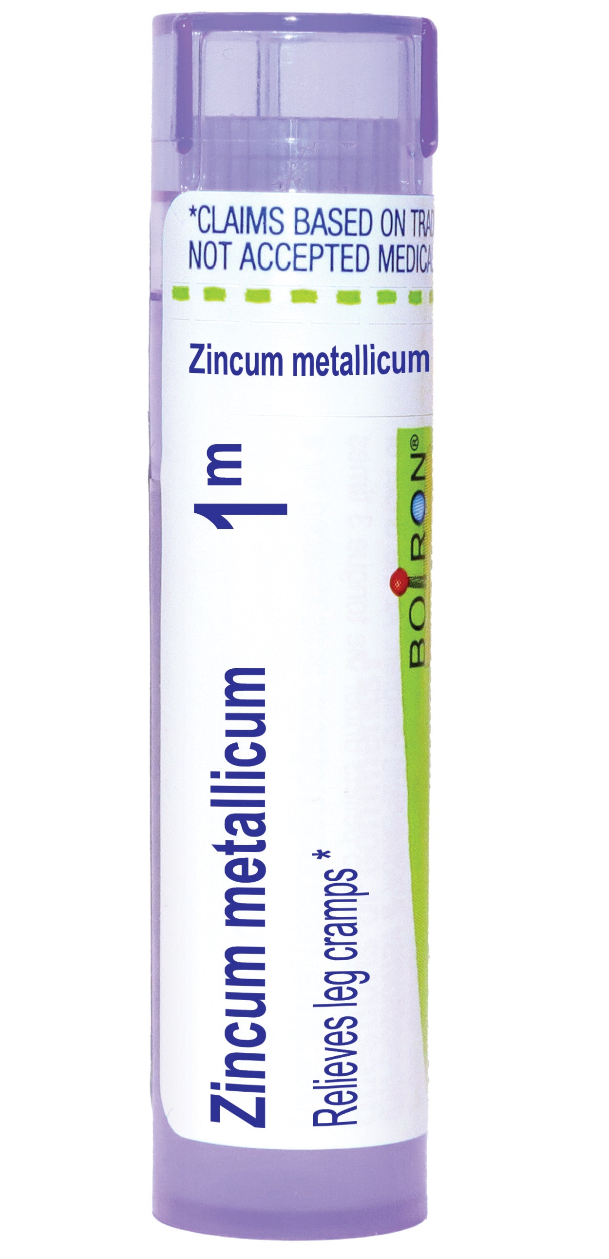 Zincum Metallicum 30C, 200CK, 1M, Homeopathic Medicine for Relief of Leg Cramps, Boiron, 80 Pills (Pill Size #40)